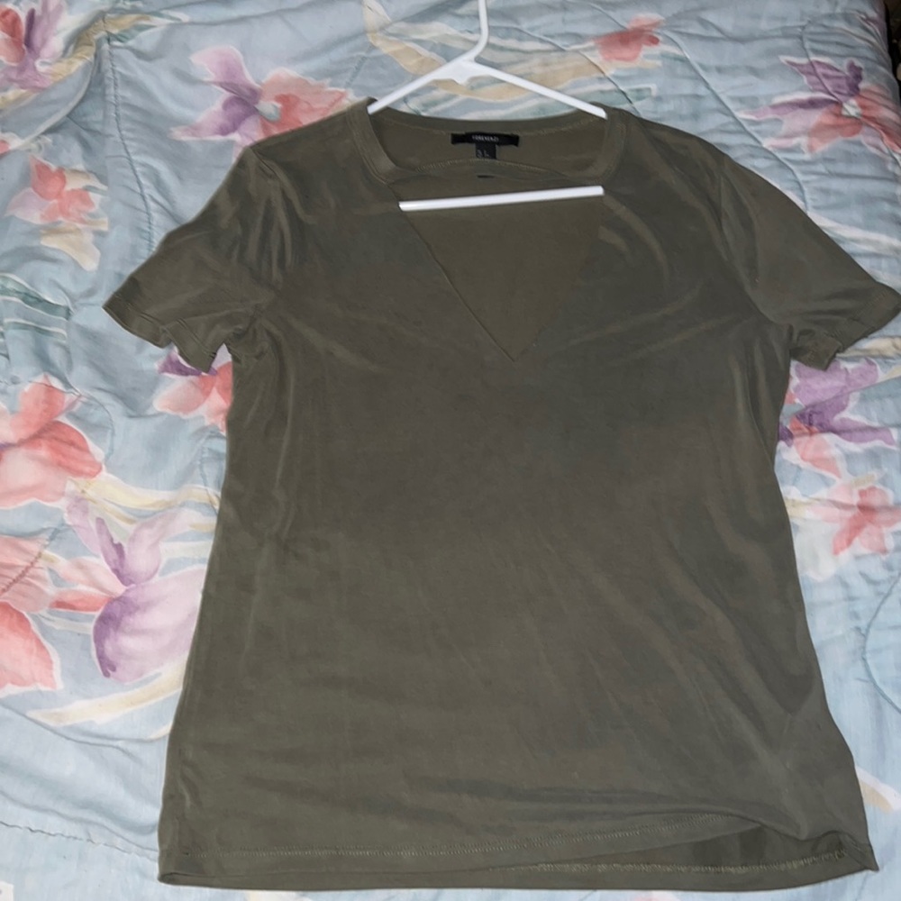 Green cutout top